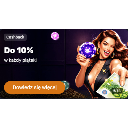 Vox Casino baner powitalny